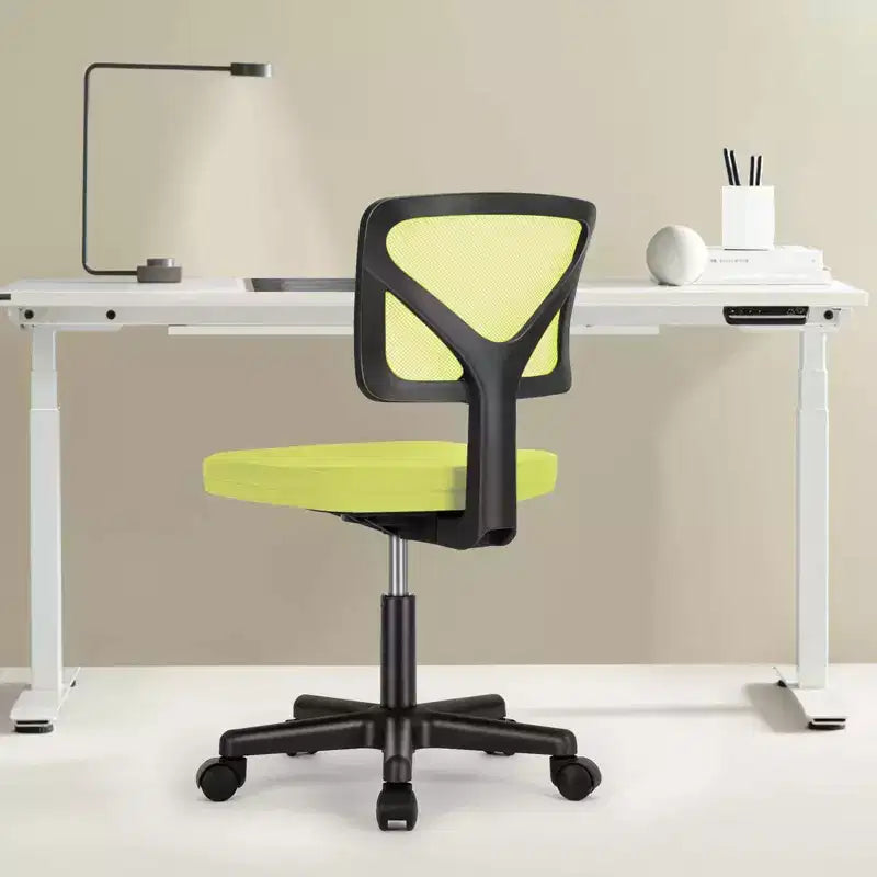 Ergonomic Backless Task Seat - Ventilated Mesh and 360 Glide Mobility