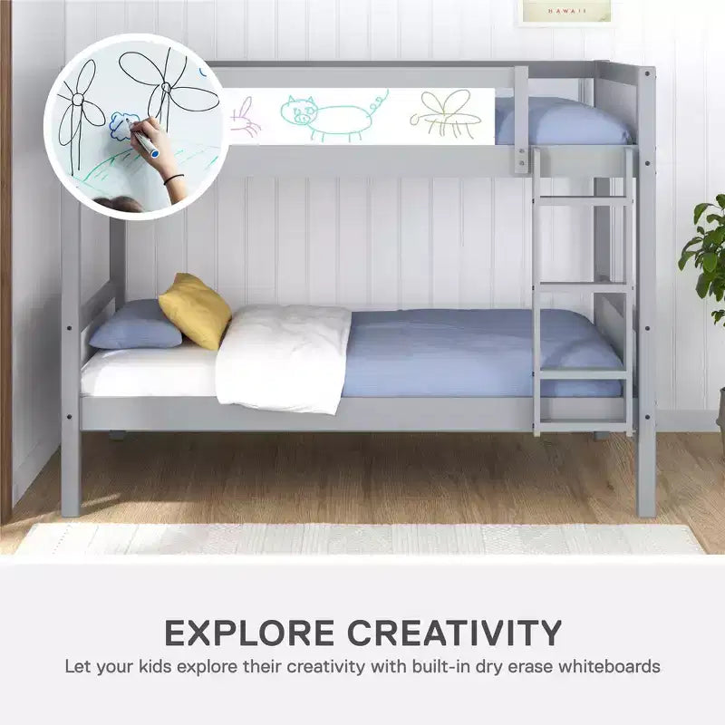 Lit superposé en bois pour enfants