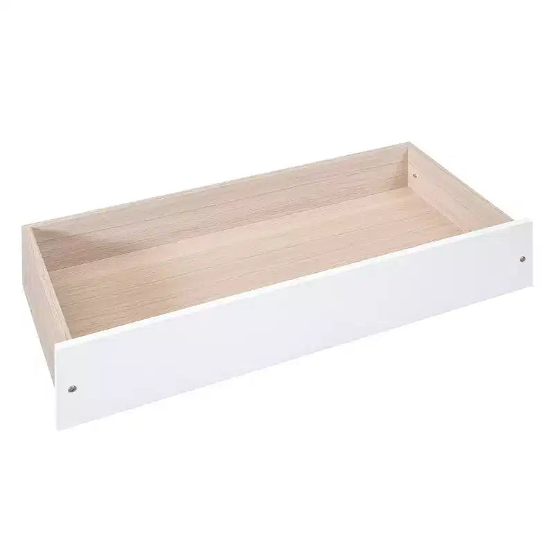 Lit plateforme jumeau en bois avec lit gigogne et tiroirs