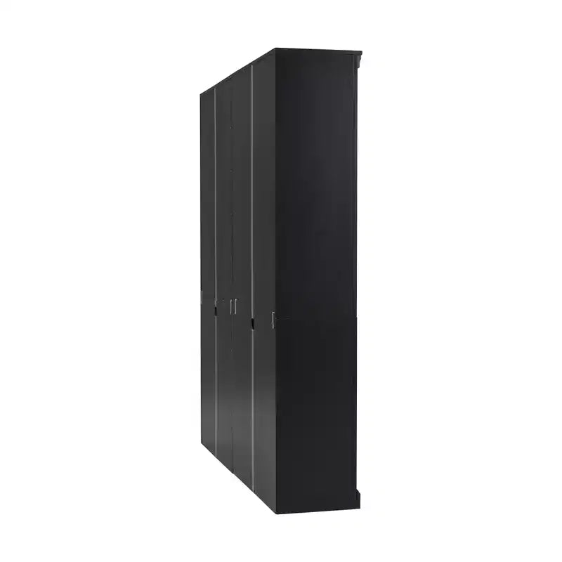 Bibliothèque haute en bois de 211,8 cm avec bande lumineuse LED, étagères réglables à 5 niveaux et organisateur de rangement pour le salon et le bureau à domicile