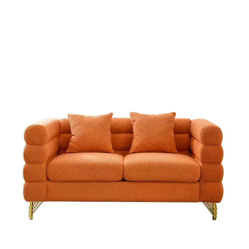 Canapé d'angle surdimensionné 2 places de 152 cm, canapé d'angle en tissu confortable pour salon - Canapé d'angle avec assise profonde