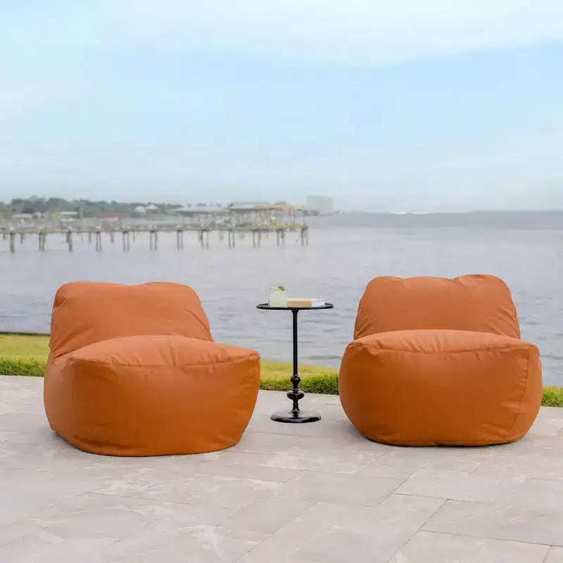 Chaise de patio légère pour l'extérieur, tissu de qualité supérieure, rembourrage en billes ComfortFlow