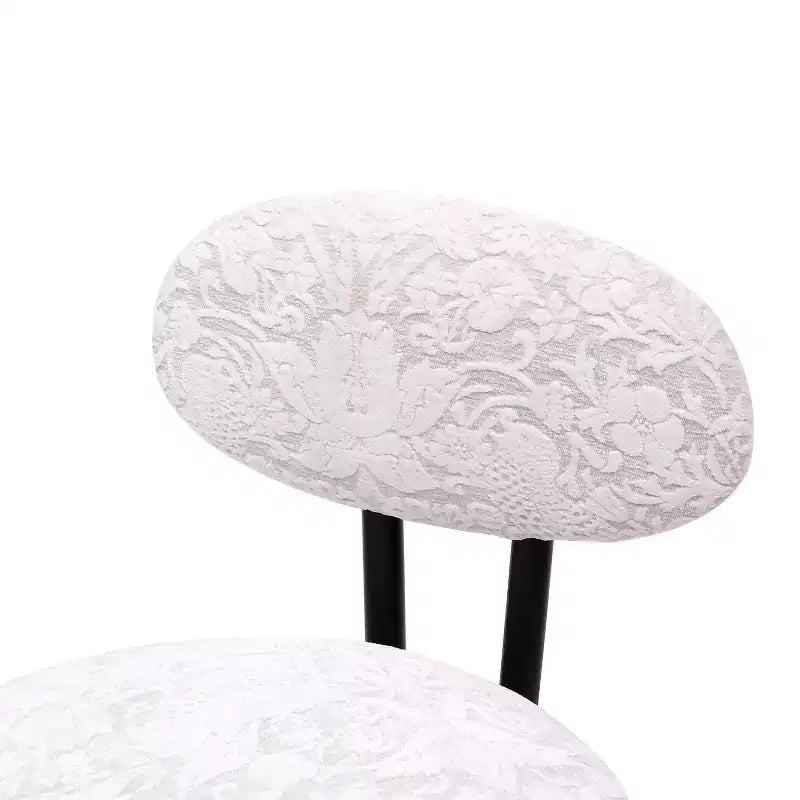 Tabourets de bar ronds Chaise de comptoir moderne tapissée de velours pour salle à manger