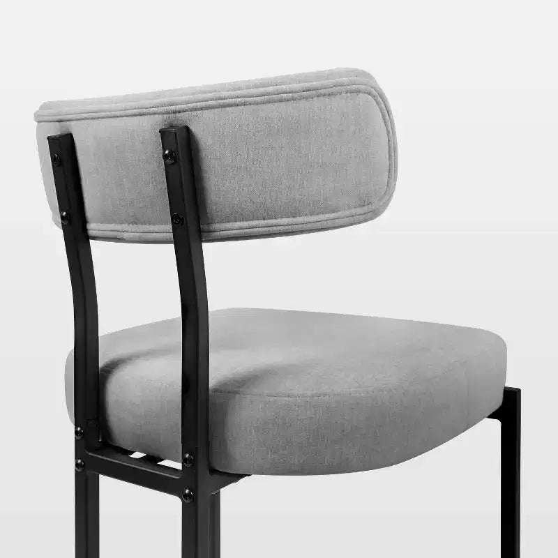 Tabourets de bar ronds Chaise de comptoir moderne tapissée de velours pour salle à manger