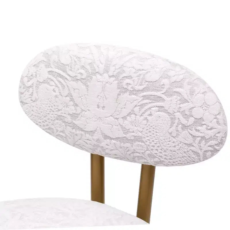 Tabourets de bar ronds Chaise de comptoir moderne tapissée de velours pour salle à manger