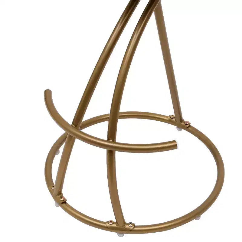 Tabourets de bar ronds Chaise de comptoir moderne tapissée de velours pour salle à manger