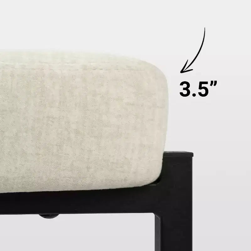Tabourets de bar ronds Chaise de comptoir moderne tapissée de velours pour salle à manger