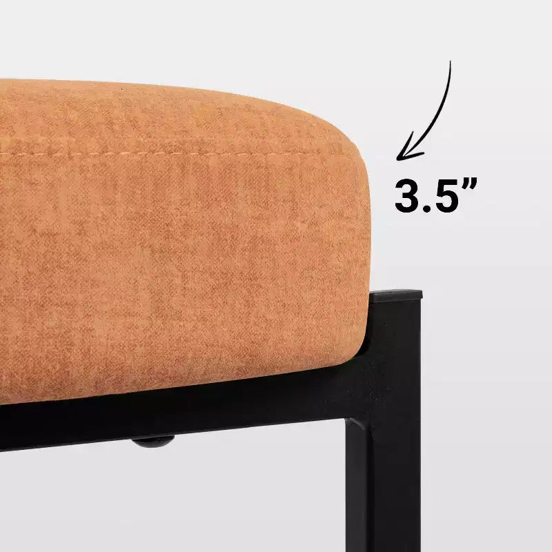 Tabourets de bar ronds Chaise de comptoir moderne tapissée de velours pour salle à manger