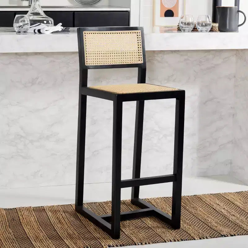 Tabouret de bar en rotin