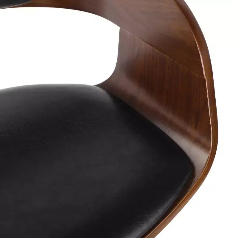 Tabouret de bar pivotant à 360°, tabouret de comptoir, chaise de salle à manger, tabouret de pub/cuisine, noir et marron