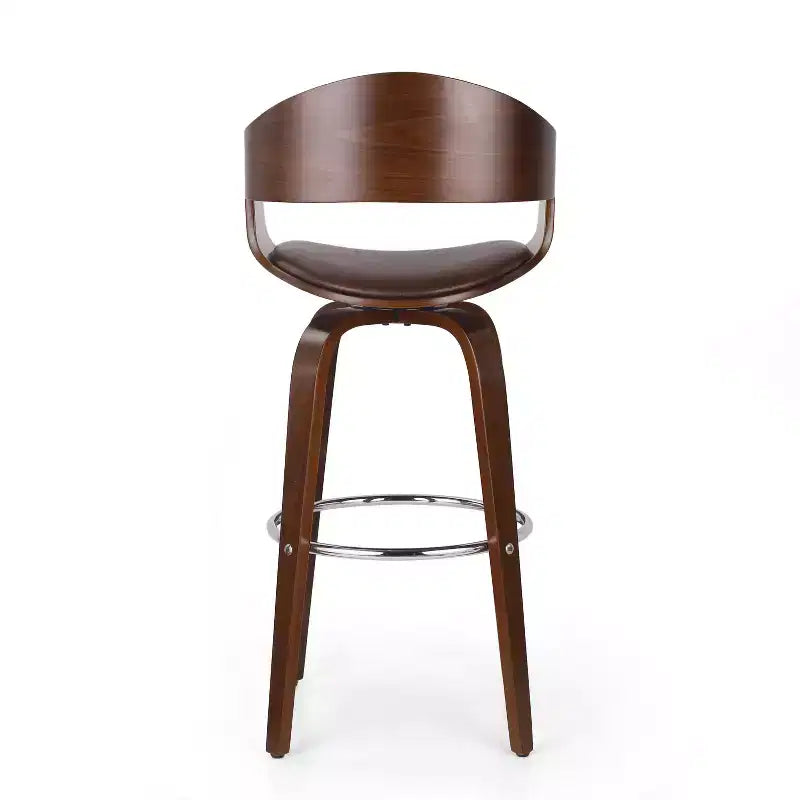 Tabouret de bar pivotant à 360°, tabouret de comptoir, chaise de salle à manger, tabouret de pub/cuisine, noir et marron