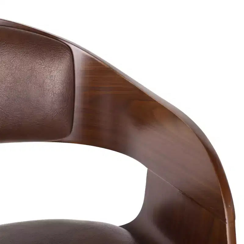Tabouret de bar pivotant à 360°, tabouret de comptoir, chaise de salle à manger, tabouret de pub/cuisine, noir et marron