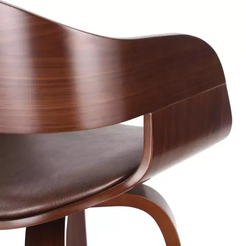 Tabouret de bar pivotant à 360°, tabouret de comptoir, chaise de salle à manger, tabouret de pub/cuisine, noir et marron