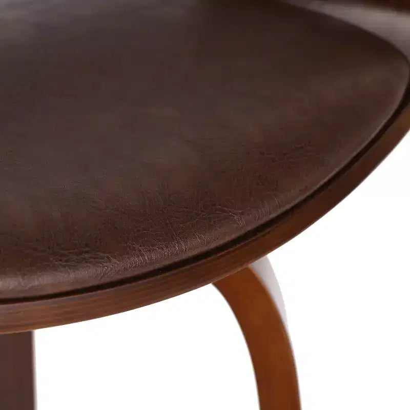 Tabouret de bar pivotant à 360°, tabouret de comptoir, chaise de salle à manger, tabouret de pub/cuisine, noir et marron