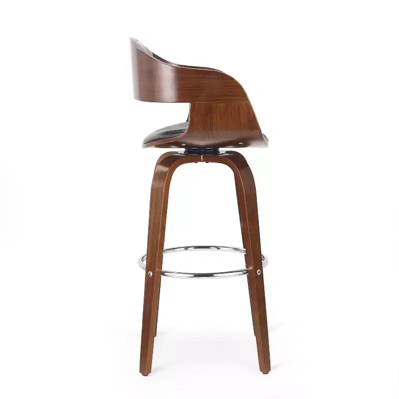 Tabouret de bar pivotant à 360°, tabouret de comptoir, chaise de salle à manger, tabouret de pub/cuisine, noir et marron