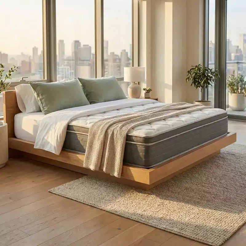 Atlas Mattress 10 King Innerspring Mattress, Breathable Cover, Plush Firmness