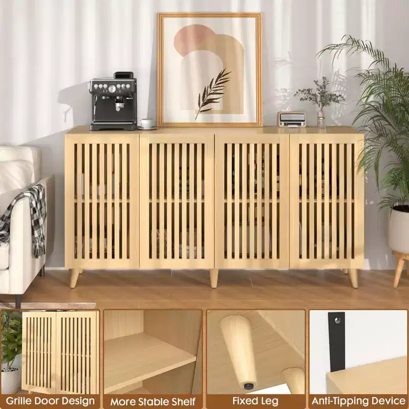 Buffet Grille avec 4 Portes