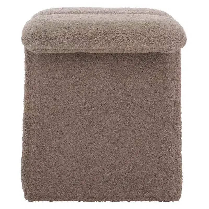 Pouf en tissu Teddy