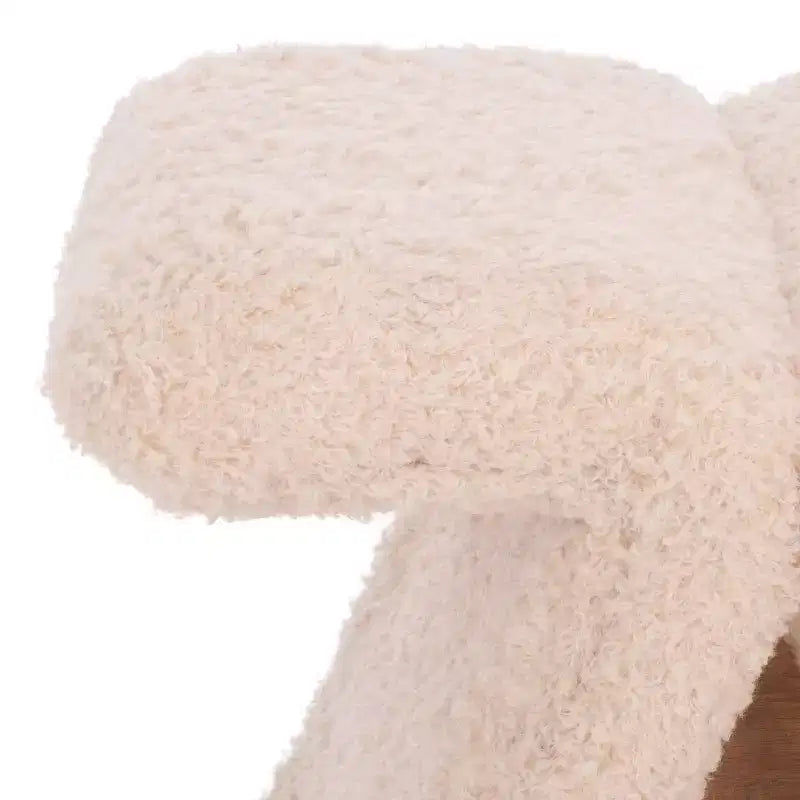 Pouf en tissu Teddy