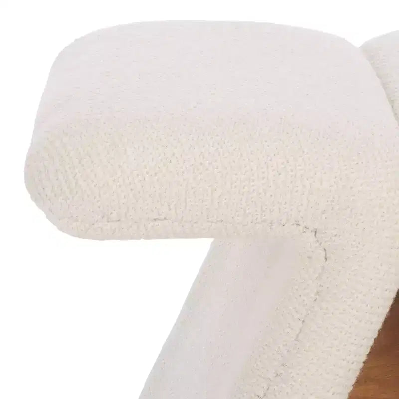 Pouf en tissu Teddy