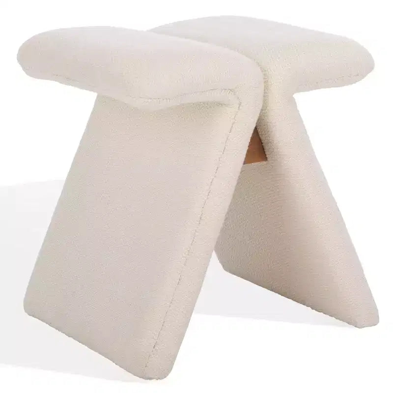 Pouf en tissu Teddy