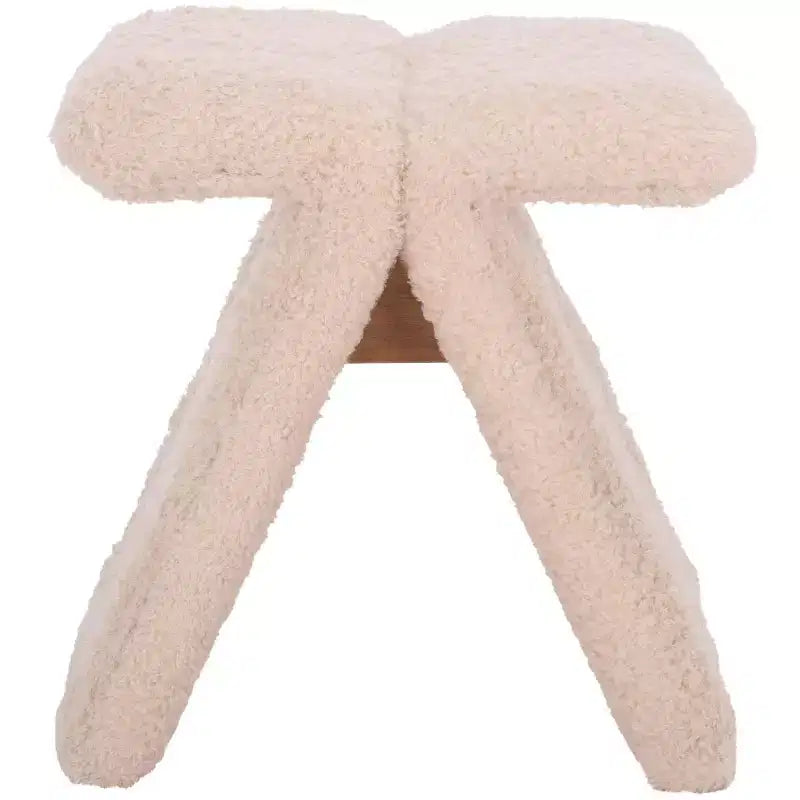 Pouf en tissu Teddy